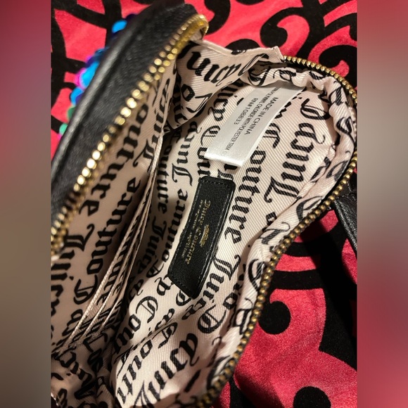 JUICY COUTURE Sequin Blue Heart Crossbody Bag - Picture 4 of 6